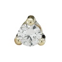 5MM CZ TRIANGLE PENDANT.WHITE GOLD.