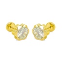 PENDIENTES MARGARITA  CIRCONITA DE 5MM.