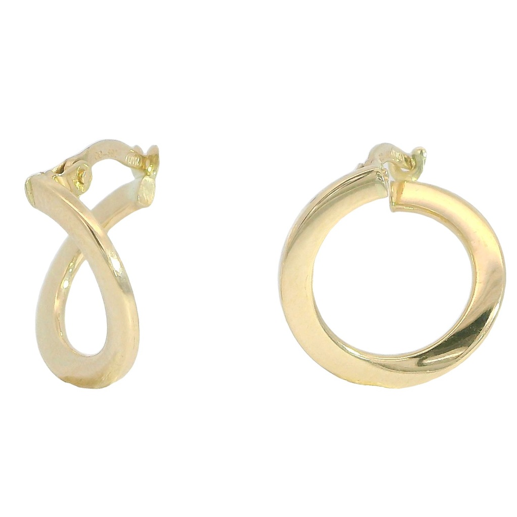 15MM TWISTED HOOP EARRINGS.