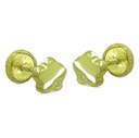 6MM FLOWER STUD EARRINGS.SCREW BACK.