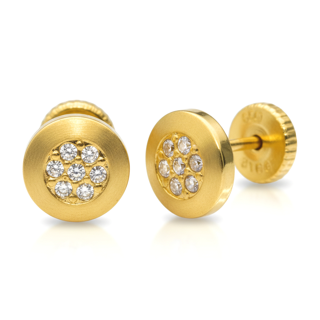 PENDIENTES REDONDOS MICROENGASTE.7MM.