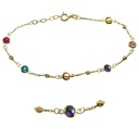 PULSERA BOCELES DE COLOR , 19CM.