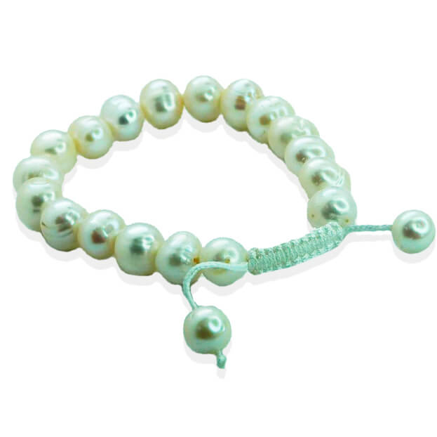 PULSERA ELASTICA CON PERLAS. Perla Cultivada