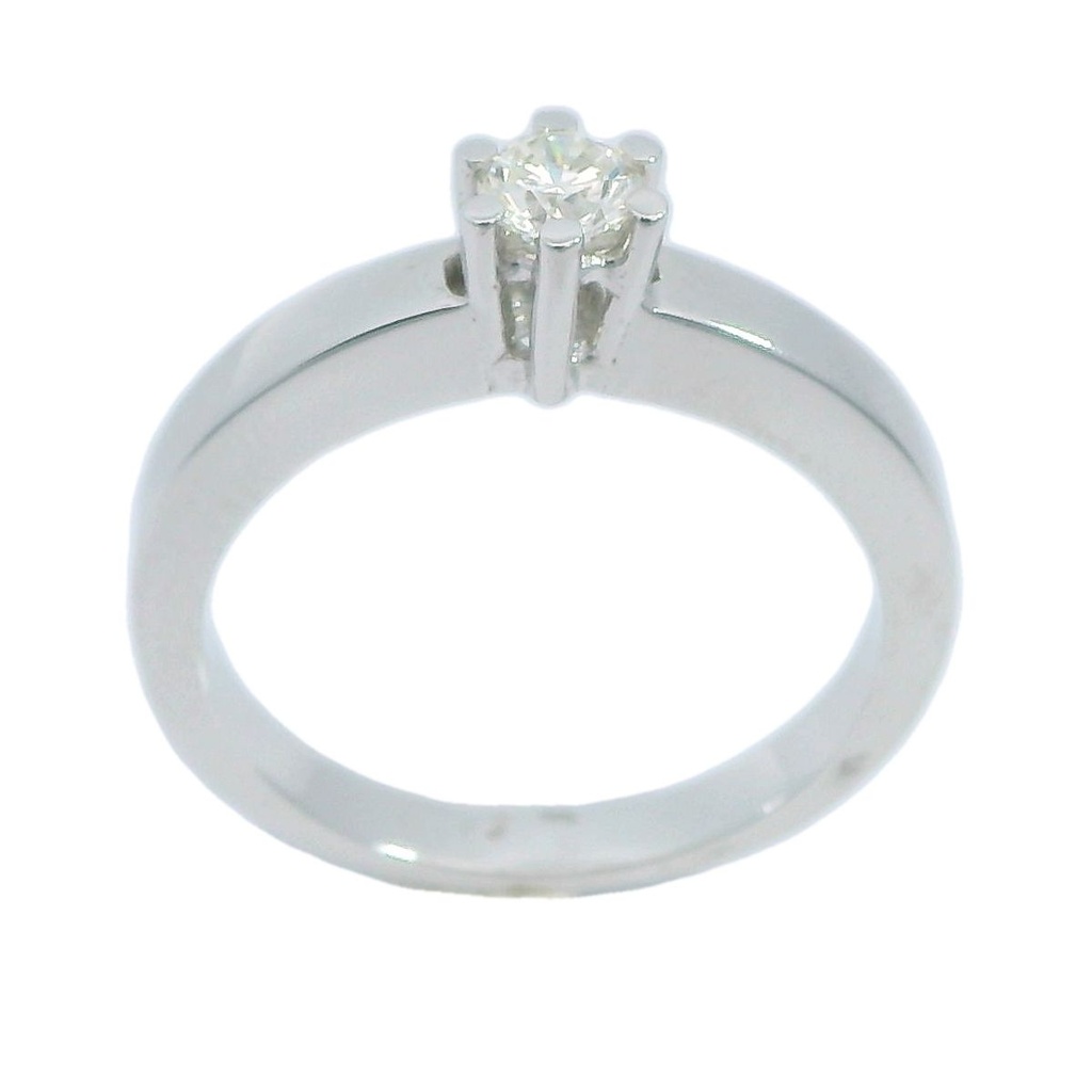 4MM DIAMOND SOLITAIRE RING.VS H 0.25 CT 