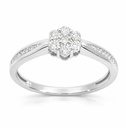 SI-H DIAMOND RING. SI-H 0.18 CT TW