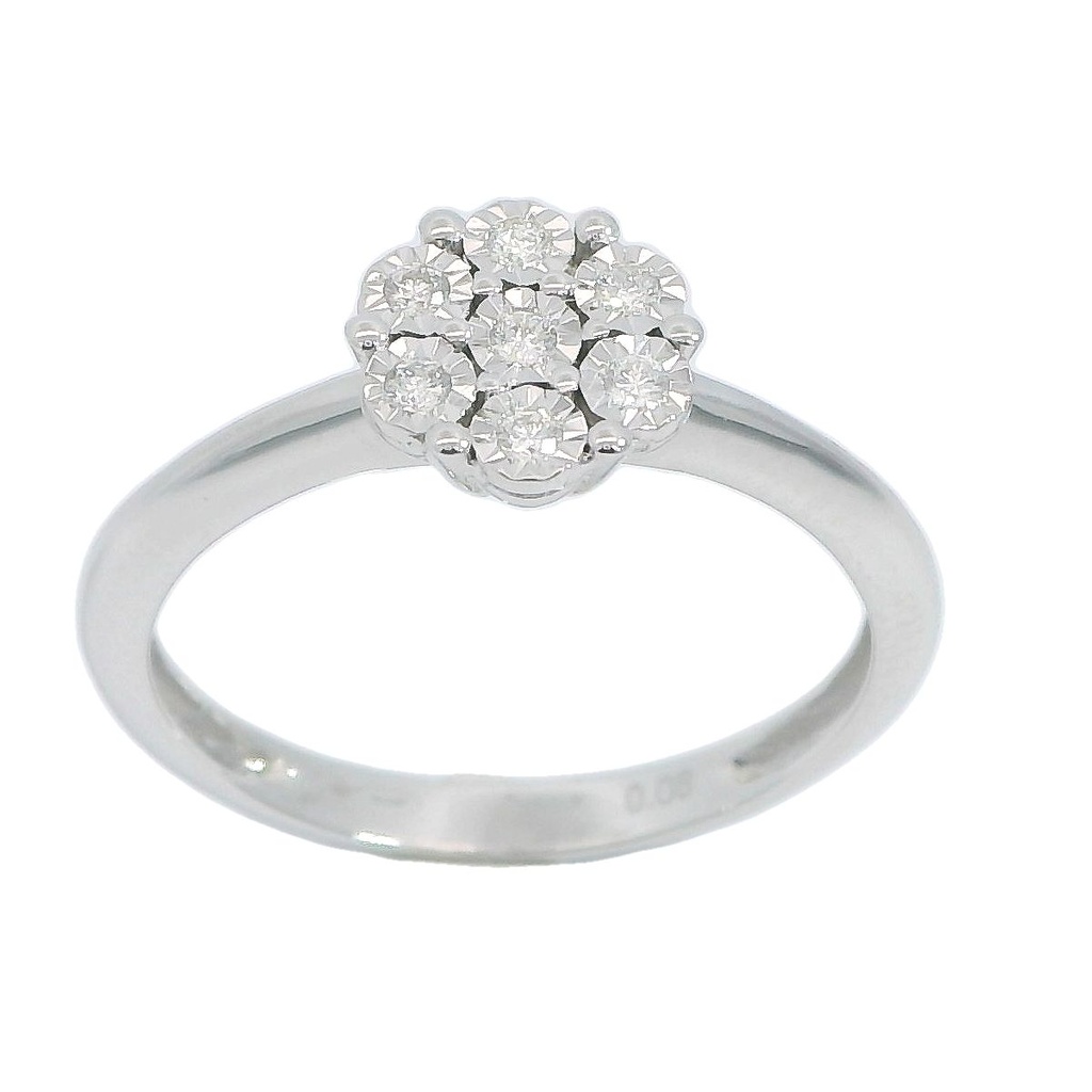 SI-H DIAMOND RING.0.08 CT TW