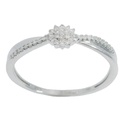 SI-H DIAMOND RING. 0.11 CT TW