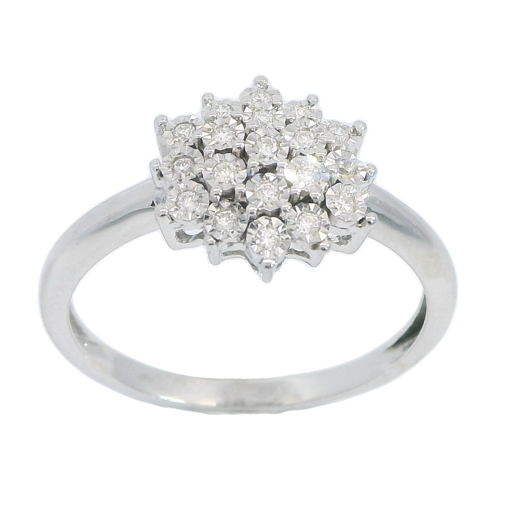 SORTIJA CUAJO 19 BRILLANTES H-SI 0.095 CT TW