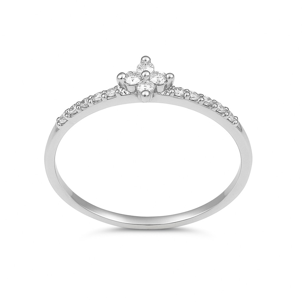 1.5MM DIAMONDS RING. H-SI 0.14 CT TW 