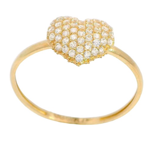 [5867] SORTIJA CORAZON PIEDRAS