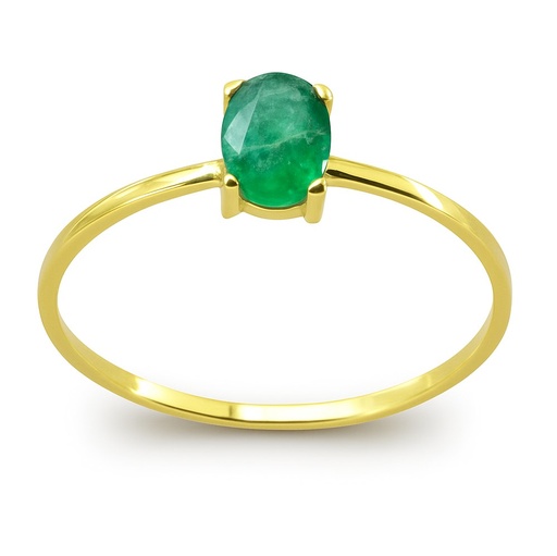 [5440/SE] 6x4MM OVAL EMERALD RING.0.53 CT