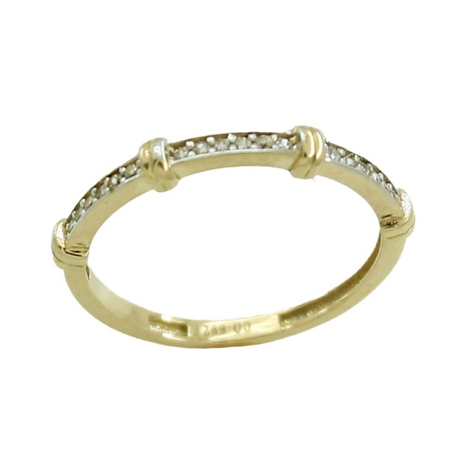 [5751] SORTIJA BICOLOR CON CIRCONITAS