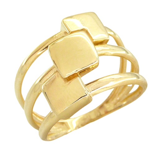 [5643] THREE SQUARES RING.15MM.
