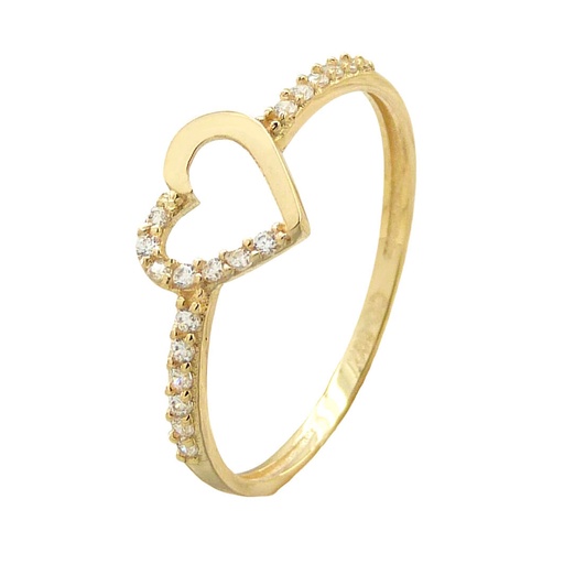 [5524] SORTIJA CORAZON 8MM CON CIRCONITAS.