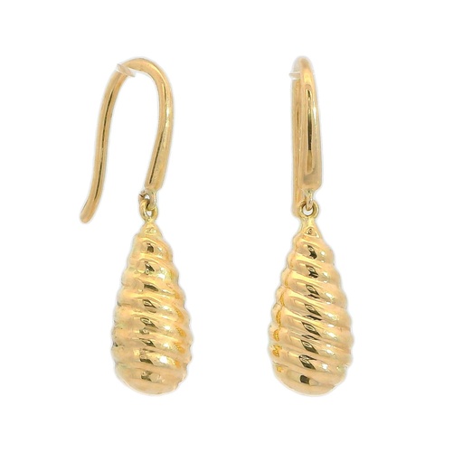 [5907] 13x6MM TEARDROP EARRINGS.FISH HOOK WIRE BACK.