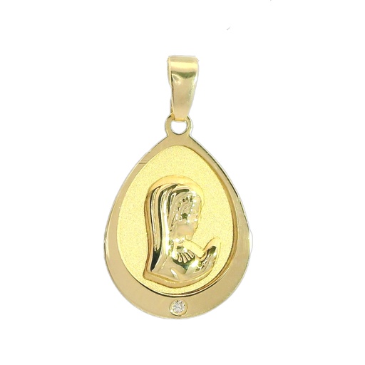 [5947] 18MM SATIN FINISH VIRGIN MEDAL 