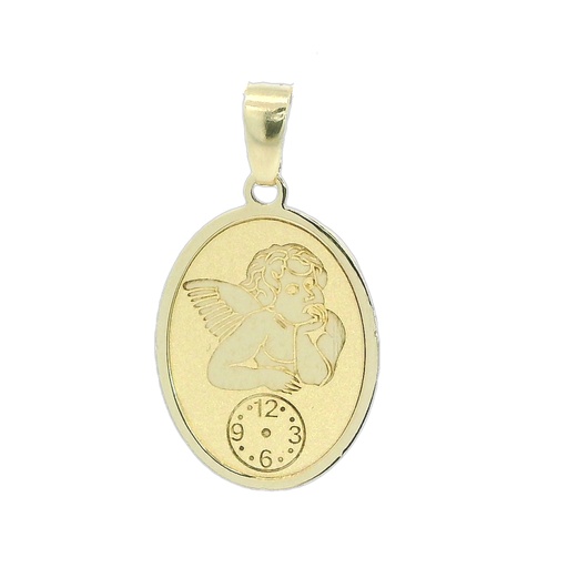[5954] 14MM OVAL  CHEEKY CHERUB MEDAL
