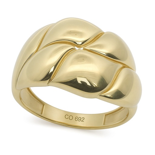 [5995] 15MM GOLD PLAIN RING