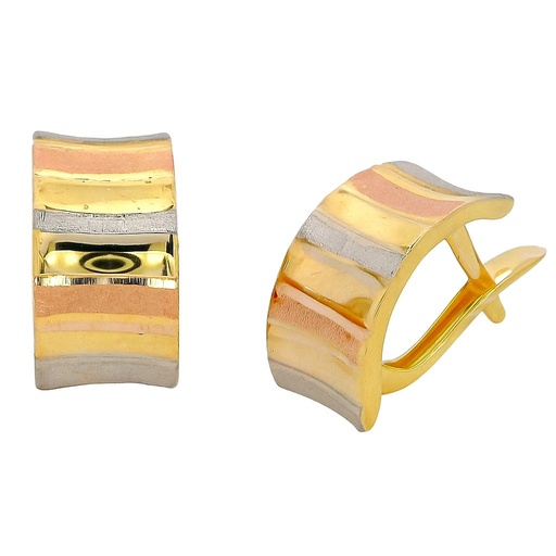 [00038] MEDIOS AROS TRICOLOR CIERRE  CATALAN.13x7MM.