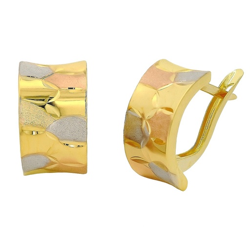 [00039] MEDIOS AROS TRICOLOR CIERRE  CATALAN.13X7MM.