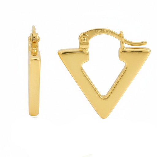 [00043] TRIANGLE HOOP EARRINGS.