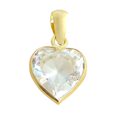 [6093] 7x7MM HEART CZ PENDANT.