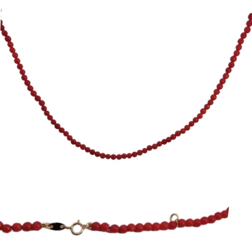 [00085C] 2.5MM CORAL REEF NECKLACE.45CM