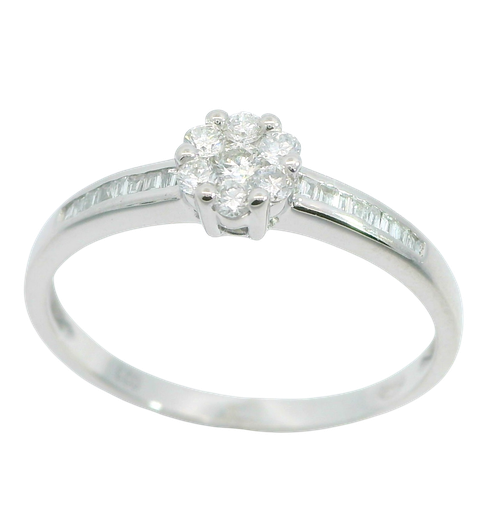 [B4189/0.26] SORTIJA CUAJO BRILLANTES SI1-H .0.26 CT TW.