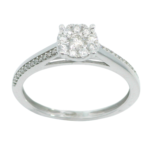 [B4191/0.26] SORTIJA CUAJO BRILLANTES SI1-H .0.17 CT TW. (copia)