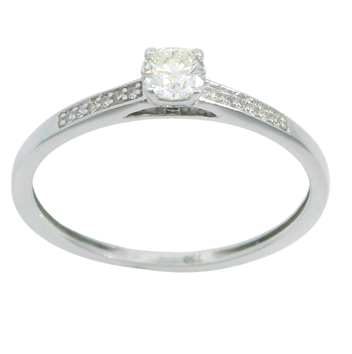 [B4192/0.14] SORTIJA CUAJO BRILLANTES SI1-H .0.14 CT TW.