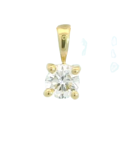 [B4122/C/0.05] COLGANTE GARRA FUNDICION  3MM.BRILLANTE H-SI 1.  0.12CT (copia)