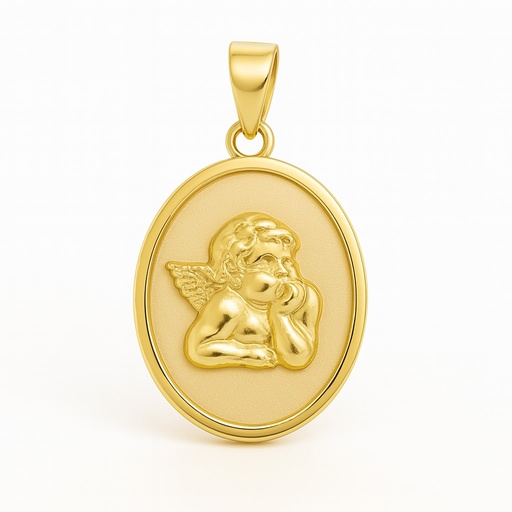 [00115] 14MM OVAL ANGEL MEDAL.