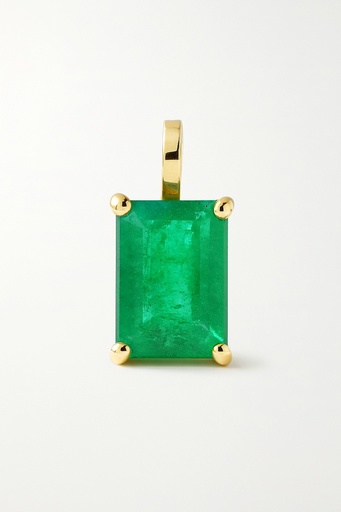 [3974/CE] 7x5MM EMERALD PENDANT.