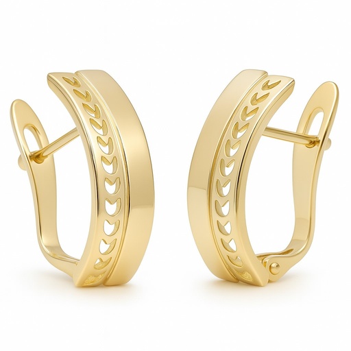 [00123] MEDIOS AROS BANDA LISA Y BANDA ESPIGA  CIERRE  CATALAN