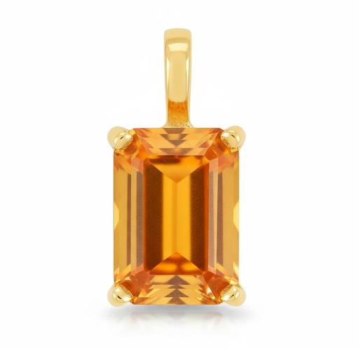 [3974/CC] 7x5MM CITRINE PENDANT