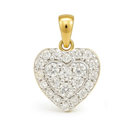 [B4193C/0.10] COLGANTE CORAZON 16RD 0.06 2RD 0.01 3RD 0.02 1RD 0.009