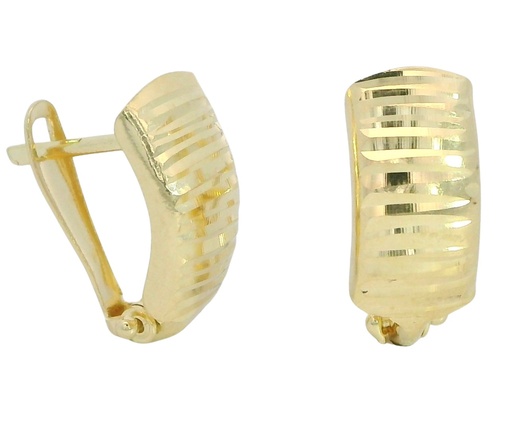 [00145/2] CARVED LEVERBACK EARRINGS.17x6MM