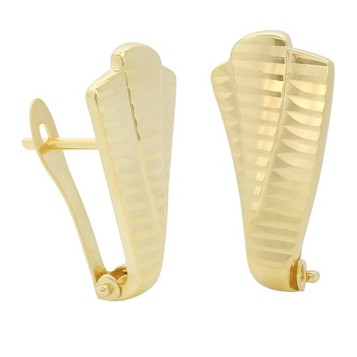 [00147/2] CARVED LEVERBACK EARRINGS.19x9MM