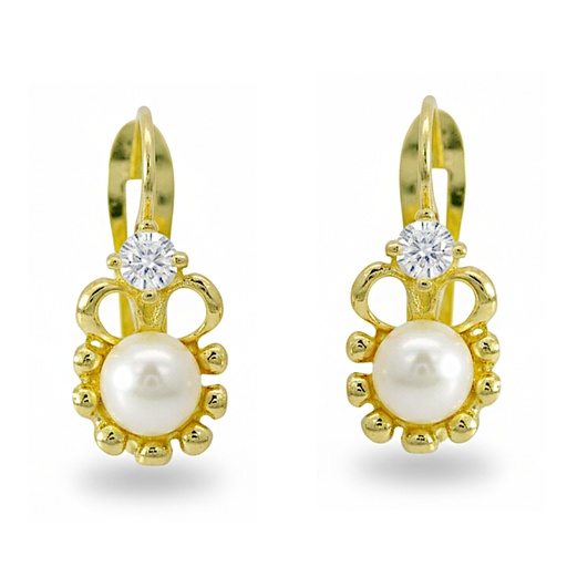 [00168] FRESHWATER PEARL FIRST COMMUNION LEVERBACK EARRINGS