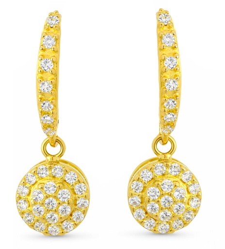 [00197] 18MM CZ DANGLING EARRINGS