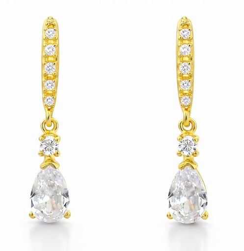 [00210] 18MM DANGLING EARRINGS WITH CZ