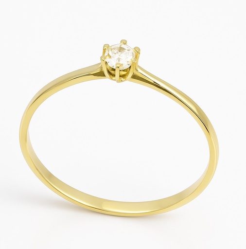 [B4182/11] 3MM DIAMOND SOLITAIRE RING.QUALITY VS.COLOR H.0.11 CT