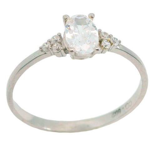 [5862B] SOLITARIO 4 GARRAS 6X4 BRAZO 3 PIEDRAS