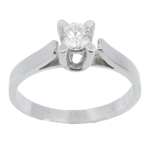 [B4018/25] SOLITARIO BRILLANTE 4.0 MM VS-H 0.25 CT