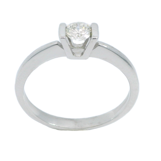 [B4014/25] 4 MM DIAMOND SOLITAIRE RING.0.25 CT.VS H