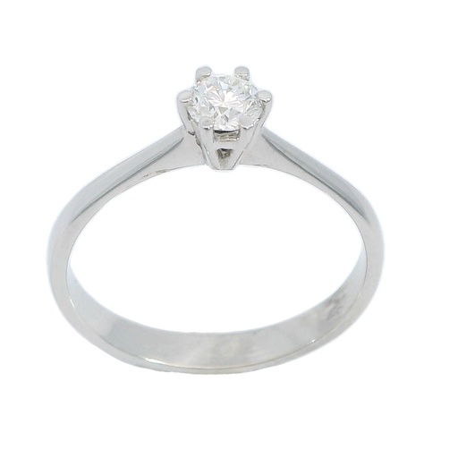 [B4048/25] 4 MM DIAMOND SOLITAIRE RING.0.25 CT.VS H