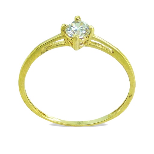 [2941] CZ SOLITAIRE RING 