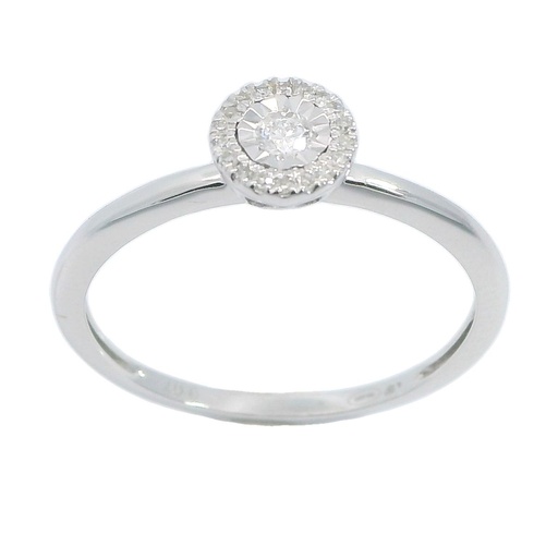 [B4179/0.08] DIAMOND RING H-SI 0.08 CT TW