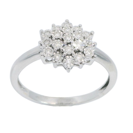 [B4110/0.10] RENNET RING.DIAMONDS H-SI 0.10 CT TW