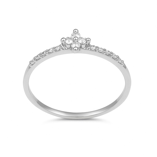 [B4166/SB] SORTIJA BRILLANTES DE 1'5MM Y 1MM.0.14 CT TW H-SI.